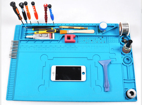45x30cm Silicone Insulation Pad Thermostable Anti-corrosive Watch Repair TE505