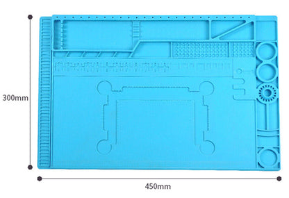 45x30cm Silikon-Isolierpad, thermostabil, korrosionsbeständig, für Uhrenreparatur, TE505