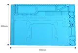 45x30cm Silicone Insulation Pad Thermostable Anti-corrosive Watch Repair TE505