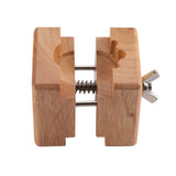 Professional Wooden Watch Case Holder Block Vise Clamp Repair Watchmaker Tool