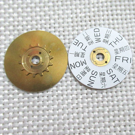 Watch Part Disk Wheel Week Wheel Generic Fit for Movement SW220