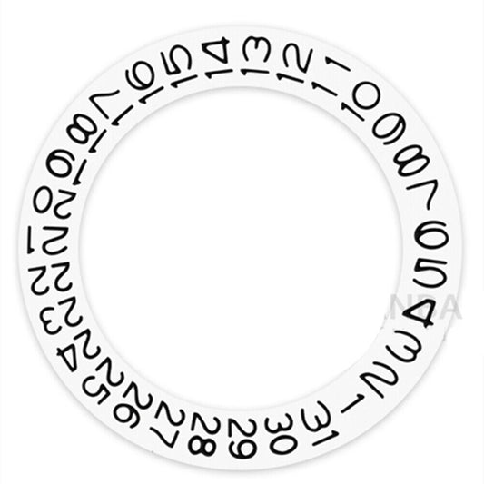 White Background Black Character Disk Date Wheel for Miyota NH35 NH36