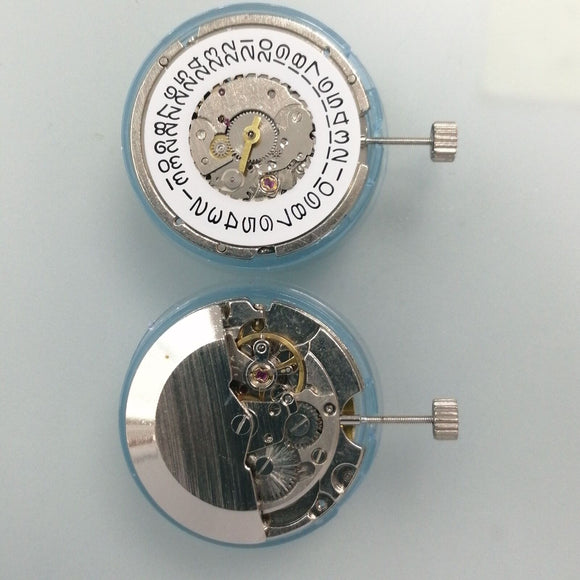China Made Men 3 Hands Silver Tianjin Seagull ST6 Mechanical Movement Date@3