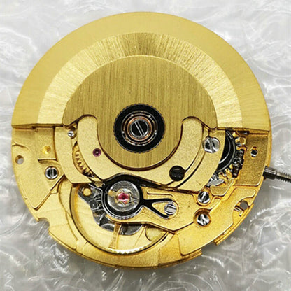 China Made Tianjin 2824-2 Golden Black Dial Wheel Automatic Mechanical Movement