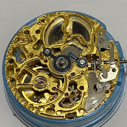 Asian 2813 Golden Hollow Automatic watch movement replacement with mechanical precision, compatible with 8205 8200 models.