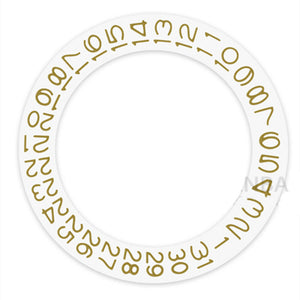 White Background Autumn Yellow Character Disk Date Wheel for Miyota NH35 NH36