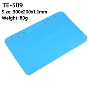 30X20cm Silicone Insulation Pad Thermostable Anti-corrosive Watch Repair TE509