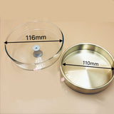 Brass Watch Oil Benzine Cup 116mm with Glass Anti-Leak Cover Watchmaker with Lid
