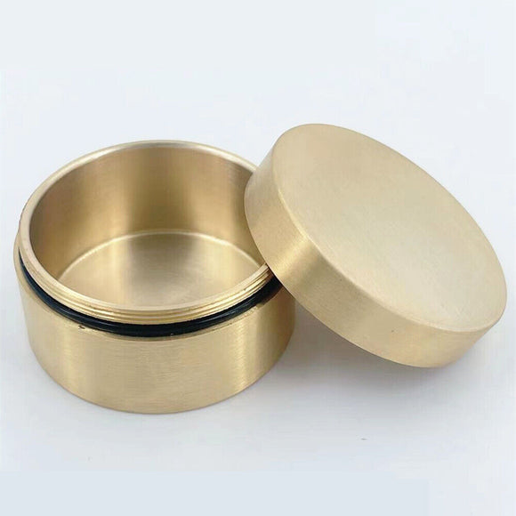 60x33mm Brass Sealed Watch Oil Benzine Cup with Anti-Leak Cover Watchmakers Tool