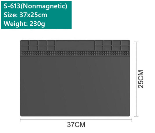 37X25cm Silikon-Isolierpad, thermostabil, korrosionsbeständig, Uhrenreparatur S-613