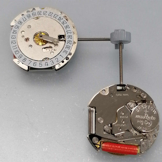 Mouvement de montre à quartz Ronda 775, date à 6 heures, pièce suisse
