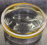90x35mm Quartz Glass Sealed Watch Oil Benzine Cup with Anti-Leak Cover Repair