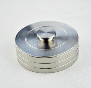 76mm Flat-round 304 Stainless Steel Watch Oil Benzine Cup with Anti-Leak Cover