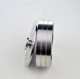 76mm Flat-round 304 Stainless Steel Watch Oil Benzine Cup with Anti-Leak Cover