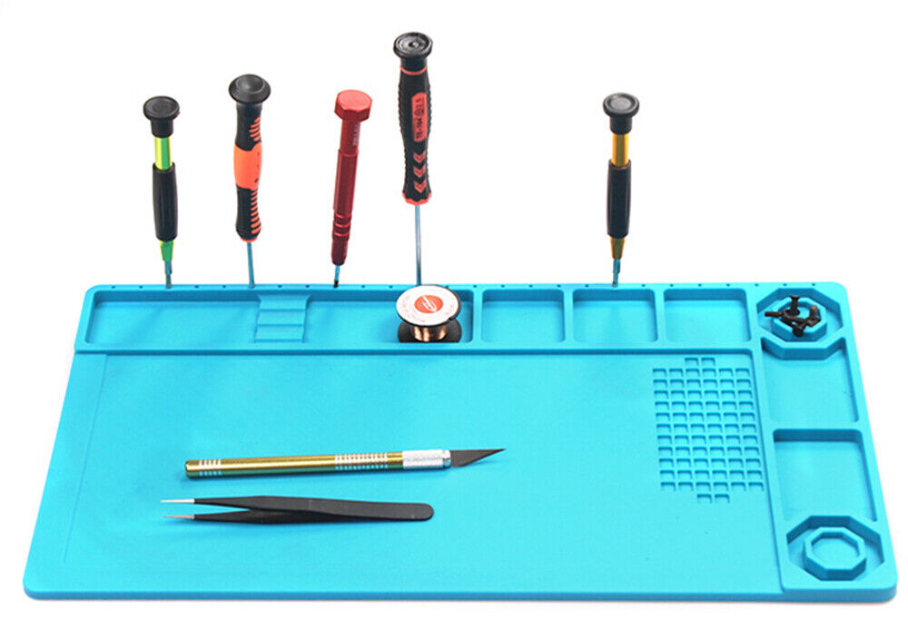 38X21cm Silikon-Isolierpad, thermostabil, korrosionsbeständig, für Uhrenreparatur, TE503