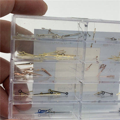 Set of 30 VJ series quartz watch hands including small, minute, and hour hands for repairs.