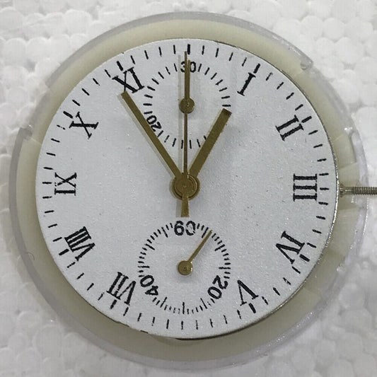 China Made 7750 Chronograph Movement 2 Hands Small Second @6@12