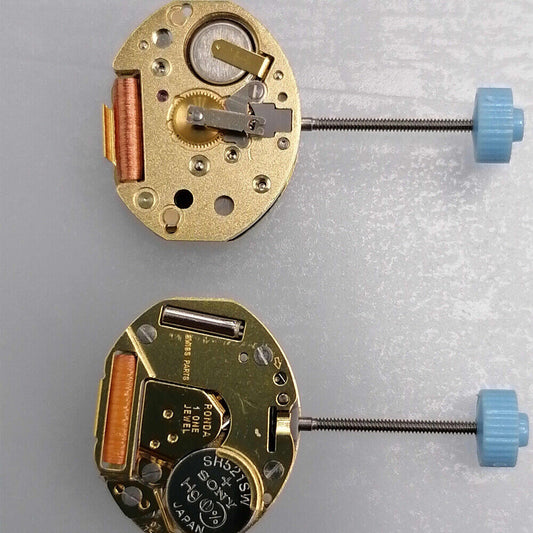 Mouvement de montre à quartz Ronda 751, fabrication suisse, hauteur normale, 2 aiguilles, mouvement doré
