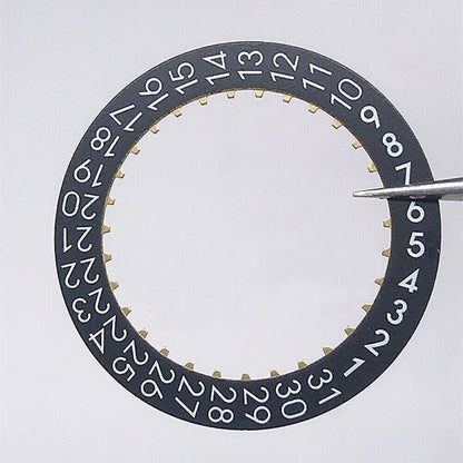 Roue de date noire originale pour mouvement Omega 2500 Date@3