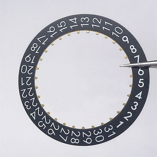 Black Original Disk Wheel Date Wheel For Movement Omega 2500 Date@3