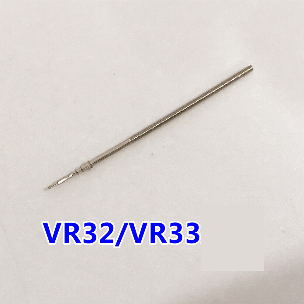 Replacement winding stem for Epson VR33, VR32, VR34, VR3G quartz watch movements, precision fit.
