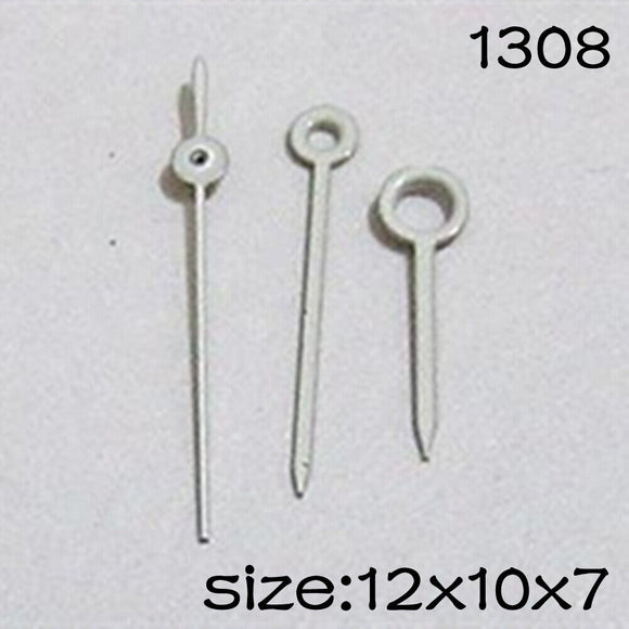 White Set of Watch Hands for Miyota 2015 Movement 12mm/10mm/7mm Length NO.1308