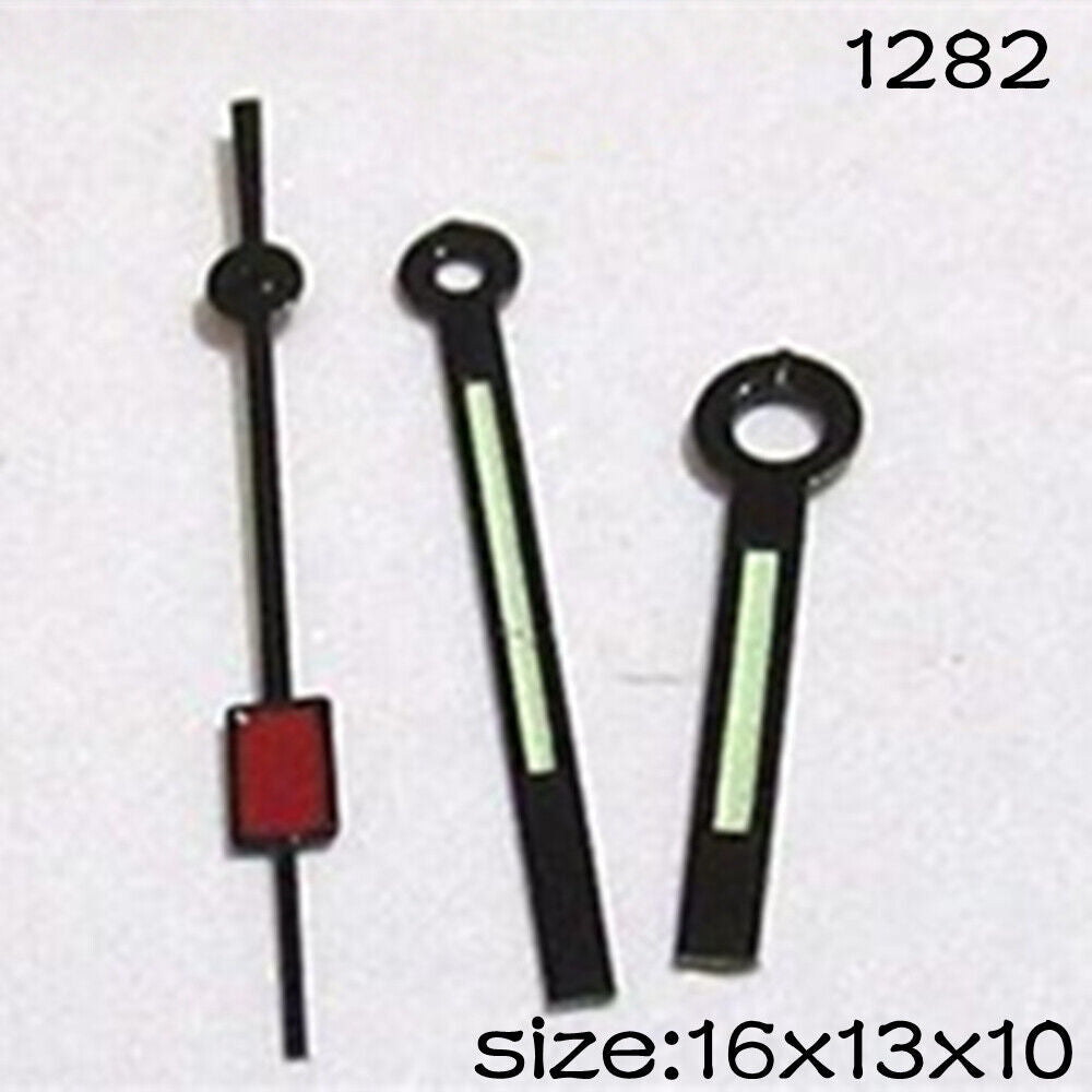 Watch hands set for Miyota 2015 movement, 16/13/10mm lengths, precise fit by NO.1282 brand.