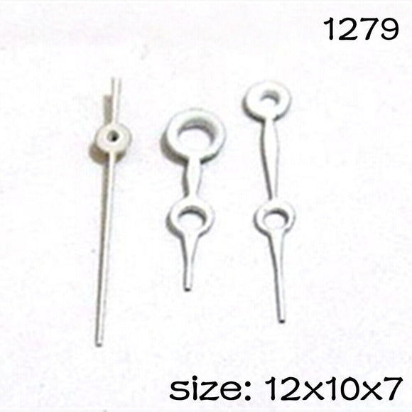 White Set of Watch Hands for Miyota 2015 Movement 12mm/10mm/7mm Length NO.1279