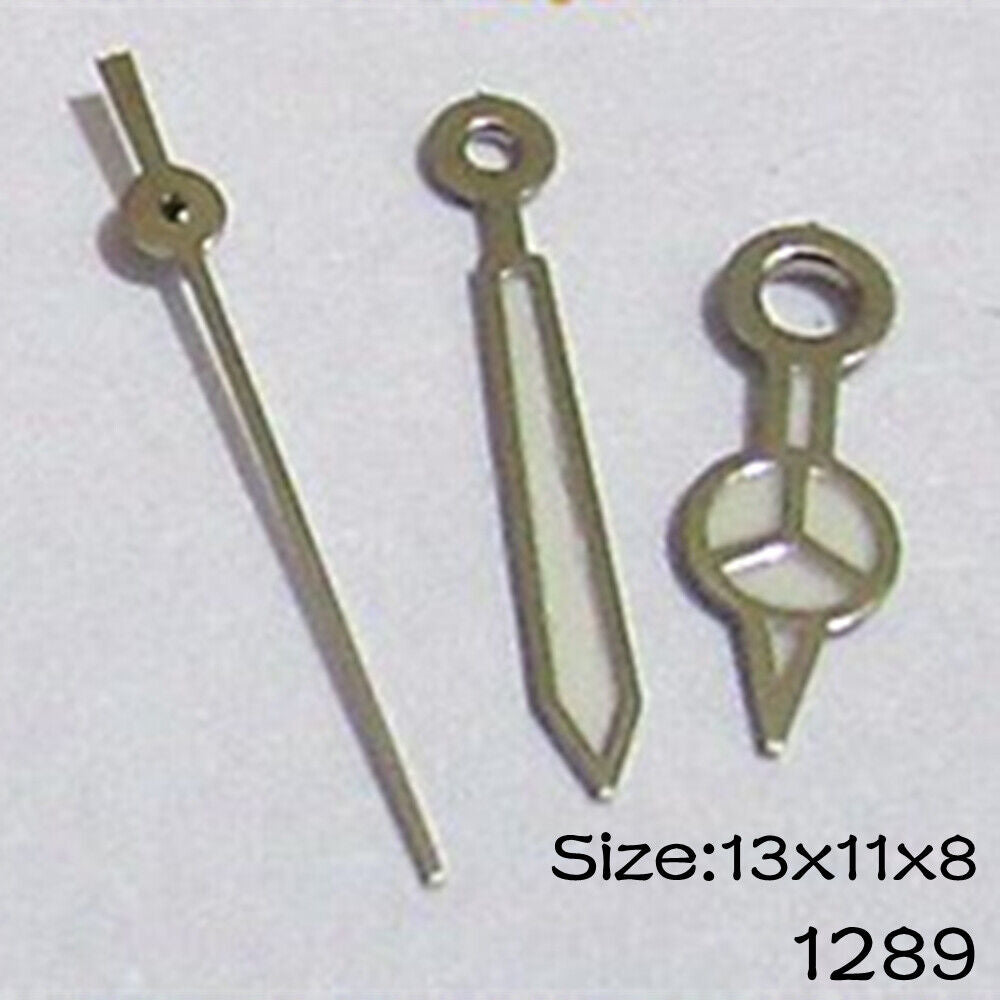 Set of luminous watch hands for Miyota 2015 movement, sizes 13mm, 11mm, 8mm #1282, brand quality.