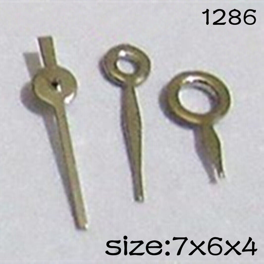 Silbernes Uhrzeiger-Set für Miyota 2015 Uhrwerk, 7 mm/6 mm/4 mm Länge, Nr. 1286