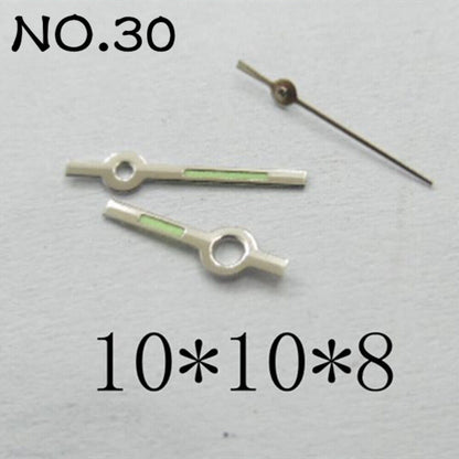 2 ensembles/paquet aiguilles de montre lumineuses pour mouvement Miyota 2035