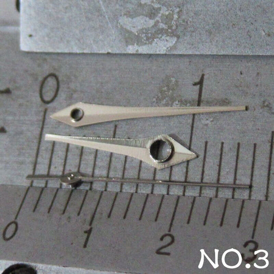 Silberner Uhrzeigersatz für Miyota 2035 Uhrwerk Nr. 3