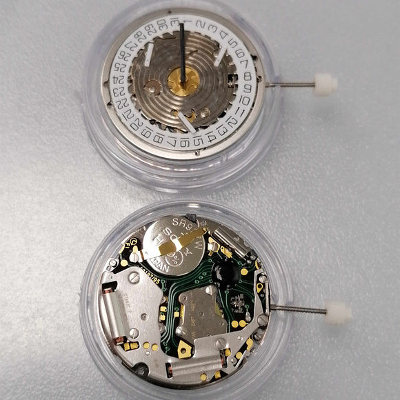 Watchmakers ISA 8171 Silver Quartz Movement Date at 4 Multi-function Repair Part
