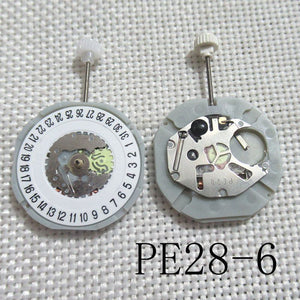 Replacement Brand New Quartz Movement Sunon PE28 3 Hands Date at 6 Movement