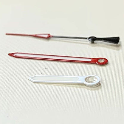 Green luminous watch hands set by B17 for NH35A/NH36A/4R36 movement, sizes 8/12.5mm, ideal for precision timepieces.