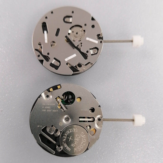 Pièces de rechange pour montres argentées à mouvement à quartz ISA 9238