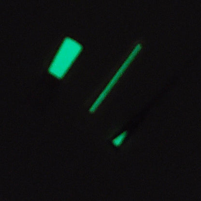 Green luminous hour, minute, and second hands set for NH35A/NH36A/4R36 movement.