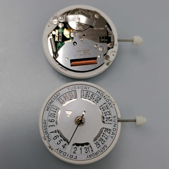 Watchmakers ISA 1198 Quartz Movement Day Date White Dial Date at 6 Replacement