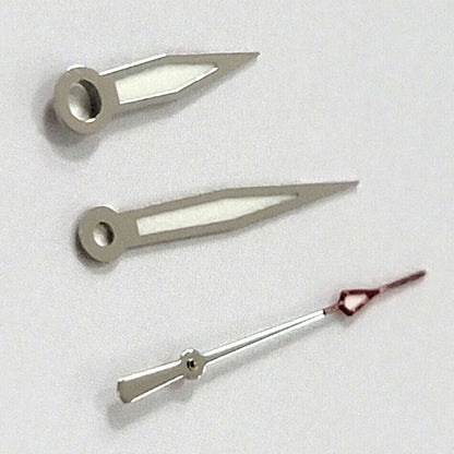Green luminous watch hands set, compatible with NH35A/NH36A/4R36 movements, sizes 8.5/12/12mm.