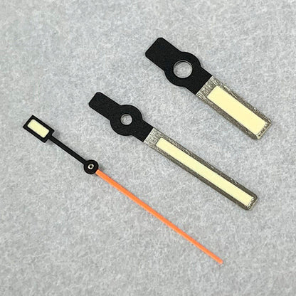 Green luminous watch hands set for NH35A/NH36A movement by B23, improving readability and style.
