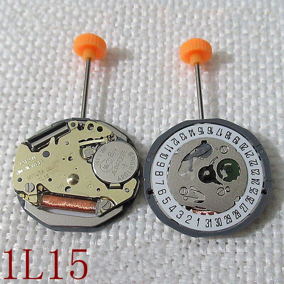 Replacement Miyota 1L15 Japan Quartz Movement Date at 6 Japan Made Watch Part
