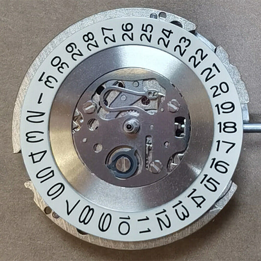Seiko SII NH15 NH15A, in Japan hergestelltes Automatikwerk mit weißem Zifferblatt