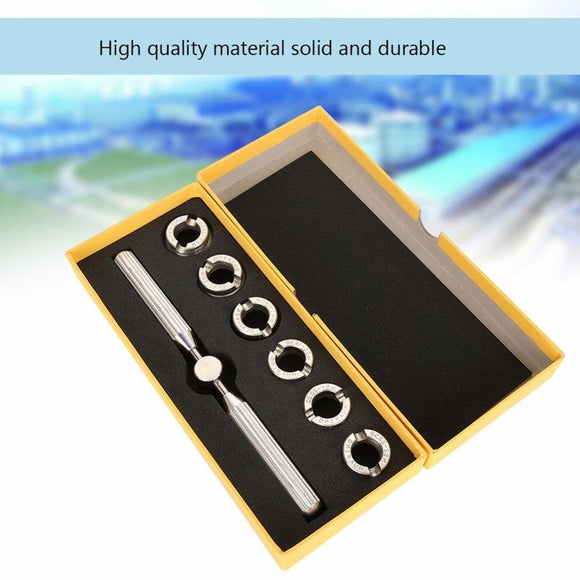 7PCS Watch Back Case Cover Opener Removal Set Wrench 5537 Replacement