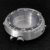 45MM Mineral Glass Stainless Steel Case for NH35/NH36 Watch Mechanical Movement