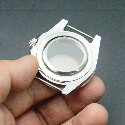 28.5MM 316L steel watch case, compatible with NH35/NH36 DG2813/3804 movements, durable sleek design.