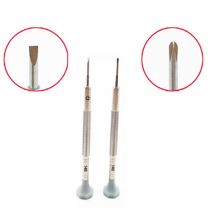Jeu de 10 tournevis de précision pour montres en acier inoxydable