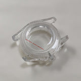 40MM Plastic Watch Case+Acrylic Mirror Green Luminous for 8215 8200 821A 2813