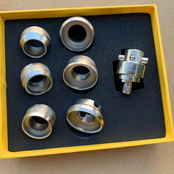 18.5mm-29.5mm 7pcs #5538 Replacement Watch Case Opener Dies Adaptor for #5700