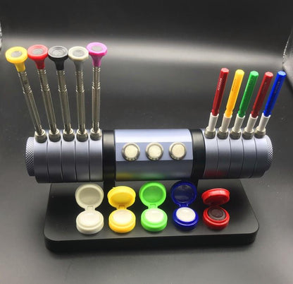 7011 Replacement Watch Repair Tools Screwdriver Oiler Alloy Stand Organizer