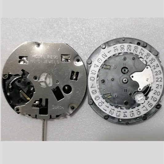 Quartz Movement Sunon PE90 3 Hands Date at 3 With Small Second@6@9@12 Movement